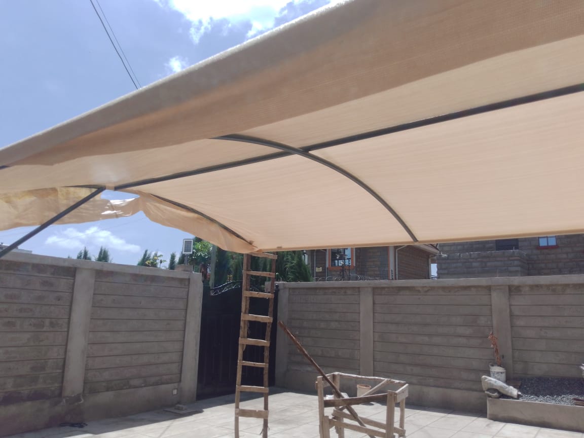 Modern Curved Car Port Nairobi