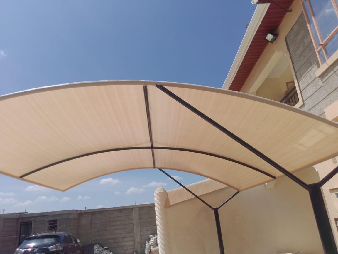 Curved Car Shade Installation Kenya
