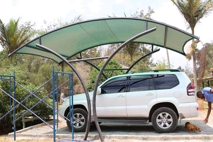 Arched Roof Car Shade - Single Car (4m × 5m)