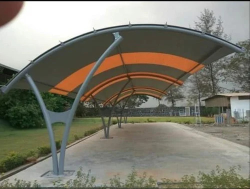 Arched Roof Car Shade - Four Cars (10m × 5m)